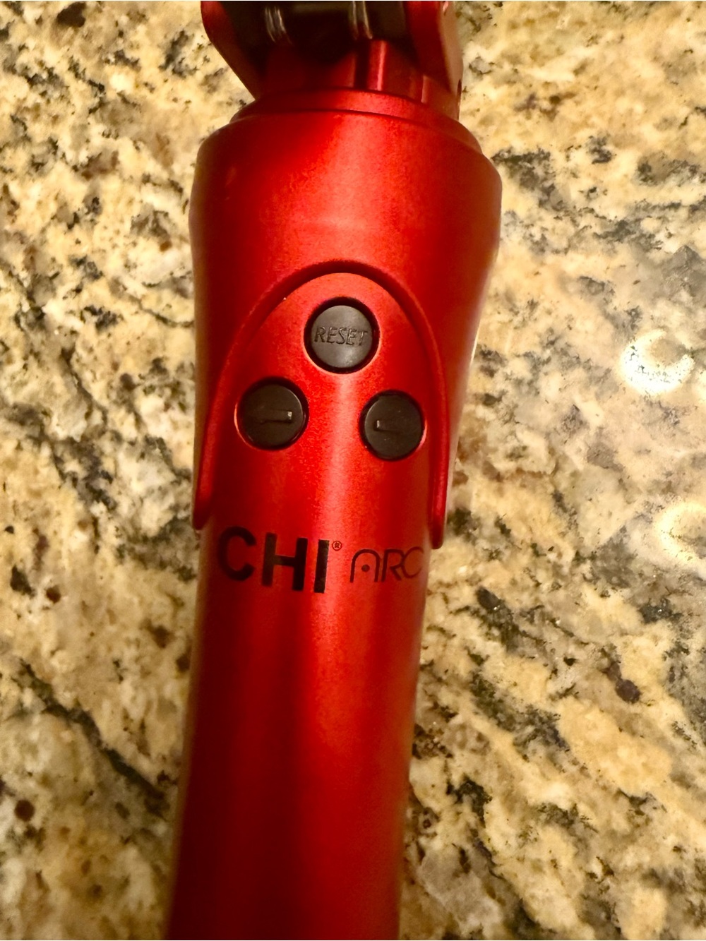 CHI Red Ceramic Curling Iron - Professional Hair Styling Tool - Picture 3 of 4